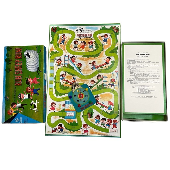 Vintage The Game of Run Sheep Run! By Mr. Fun Cadaco Ellis 1963 - Picture 2 of 13